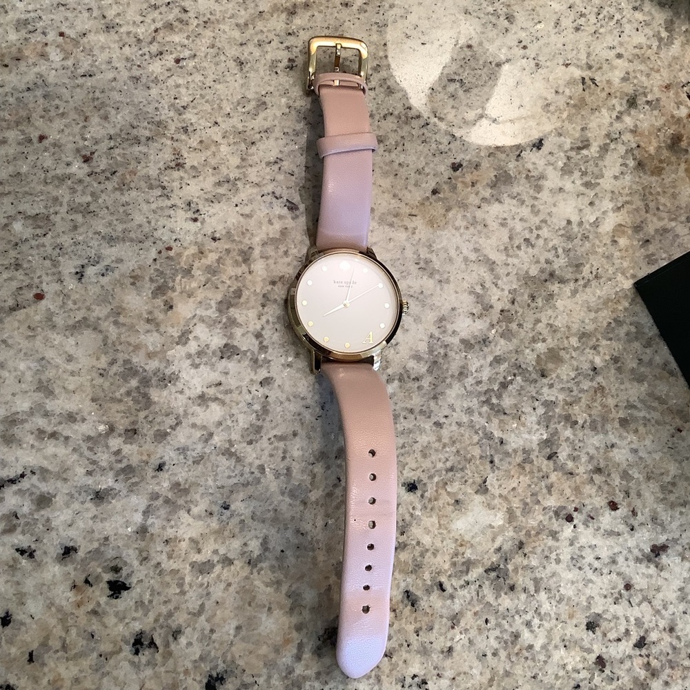 Kate Spade New York “A” Pink Cream Ladies' Watch Leather Band - Picture 4 of 6